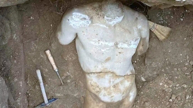 A fragment of a Statue of Hermes has been uncovered in Athens, offering a glimpse into the city's ancient past.