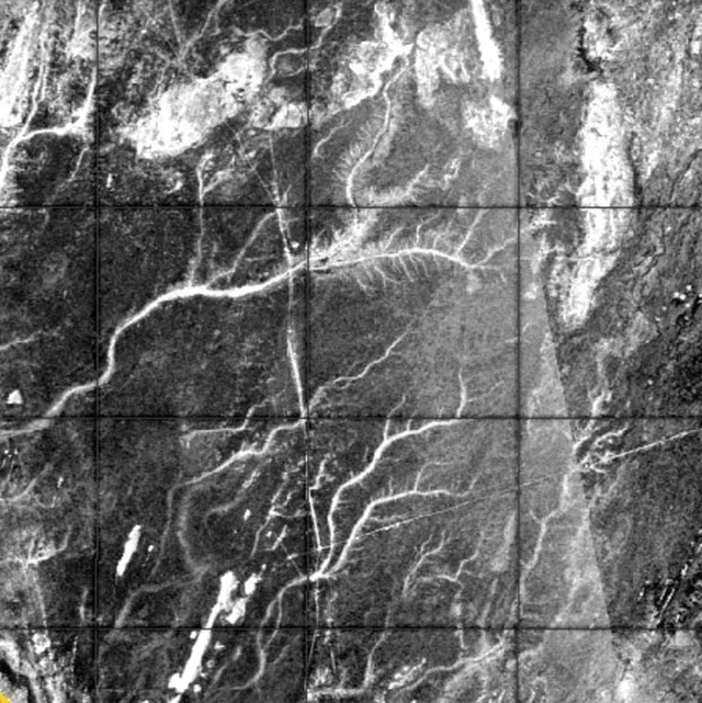 A radar image reveals the intricate paleo-river network, where water may have last flowed through its channels around 5,000 years ago.