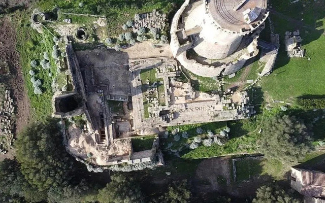 An Overhead View of the Acropolis of Velia, Once Part of Magna Graecia, Reveals a Site Believed to Have Been Sacred to the Goddess Athena.