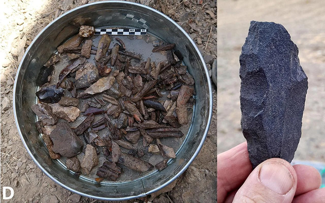 Archaeologists have uncovered a treasure trove of artifacts, including stone tools, blades, and flakes, dating back to the Middle and Upper Paleolithic eras