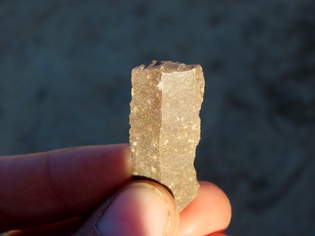 Flint artifact discovered at the site, an example of Neolithic craftsmanship.