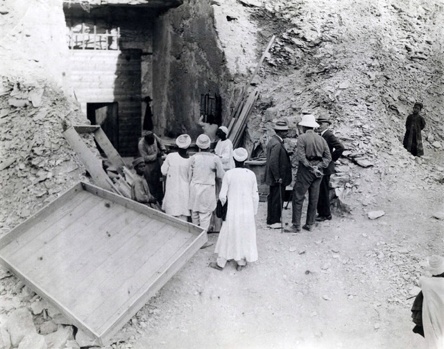 George Edward Stanhope Molyneux Herbert, the Fifth Earl of Carnarvon, Joins Howard Carter During His Historic Visit to the Tomb in 1922.