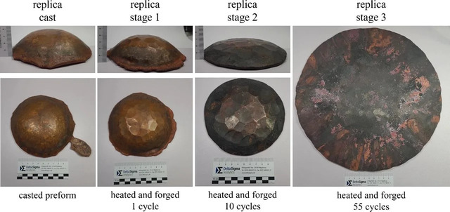 Images showcasing various replicas of the iconic Nebra Sky Disk, created to preserve and study its intricate design.