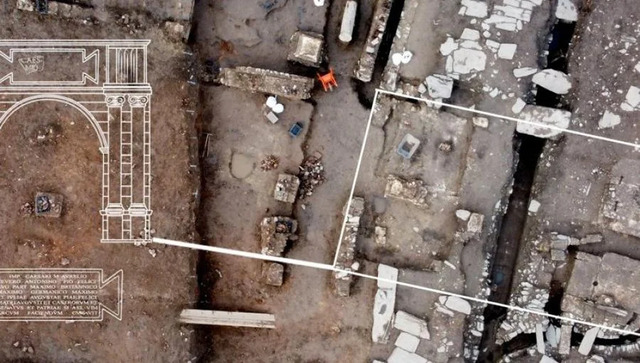 In a groundbreaking discovery, archaeologists have uncovered a remarkable Roman triumphal arch at the historic Viminacium site in Serbia.