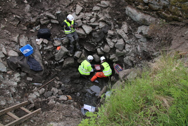 It has taken more than 800 years to recover the man from the saga, finally bringing him out of the well.