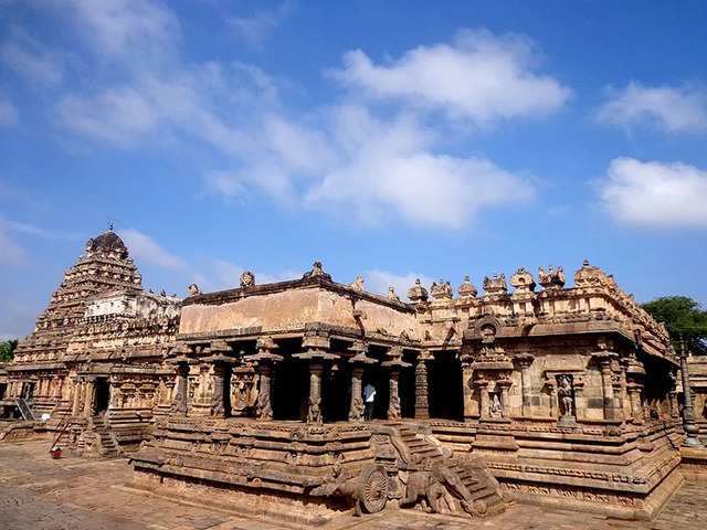 Nestled in the quaint town of Darasuram, Tamil Nadu, stands the Airavatesvara Temple, a masterpiece of Chola architecture dating back to the 12th century