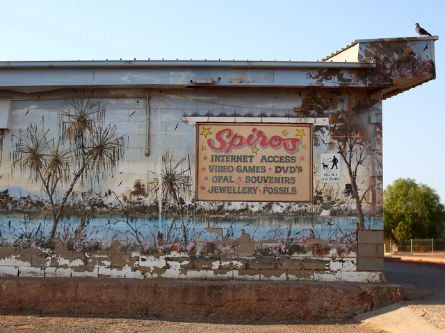 Shops in Coober Pedy cater to both locals and tourists, offering opals and unique souvenirs.