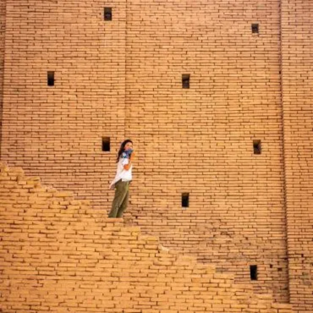 Square openings in the outer walls of the Ziggurat served both functional and aesthetic purposes.