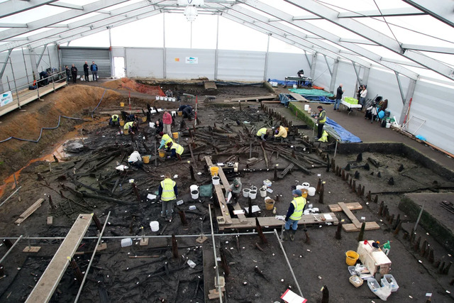 The 2016 Excavation of Must Farm Was a Massive Undertaking, Involving a Team of 55 Archaeologists Working Together.