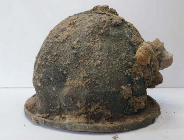 The Excavated Warrior’s Helmet, Found at the Acropolis of Velia, Reflects the Martial Heritage of Ancient Greek Culture.