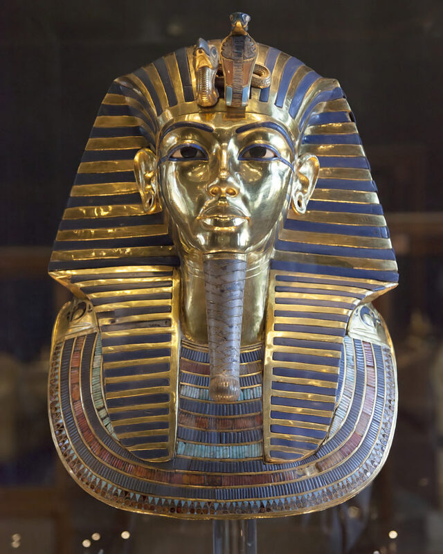 The Iconic Death Mask of Tutankhamun, From the Innermost Coffin, Is a Masterpiece of Gold, Enamel, and Semiprecious Stone Inlays.