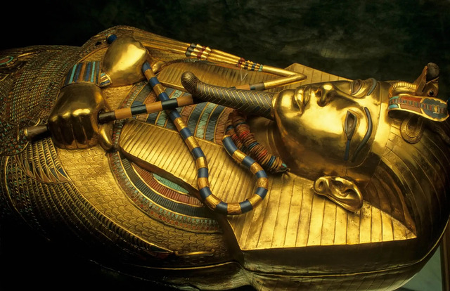 The Innermost Gold Coffin of Tutankhamun, Displayed at the Egyptian Museum in Cairo, Remains a Testament to Ancient Egypt’s Splendor.