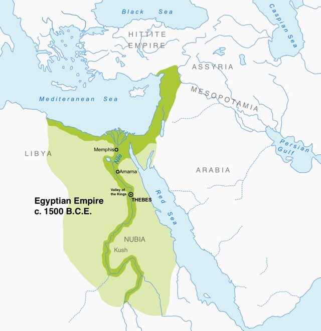 The New Kingdom of the Egyptian Empire, Circa 1500 B.C.E., Marks a Golden Era of Art and Culture.