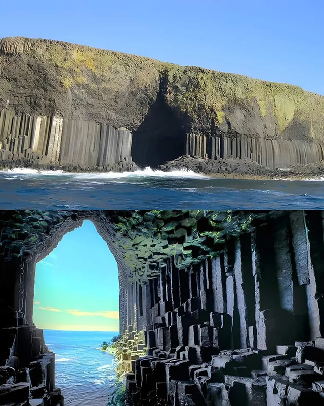 The enchanting Fingal’s Cave, a natural wonder steeped in myth and beauty.