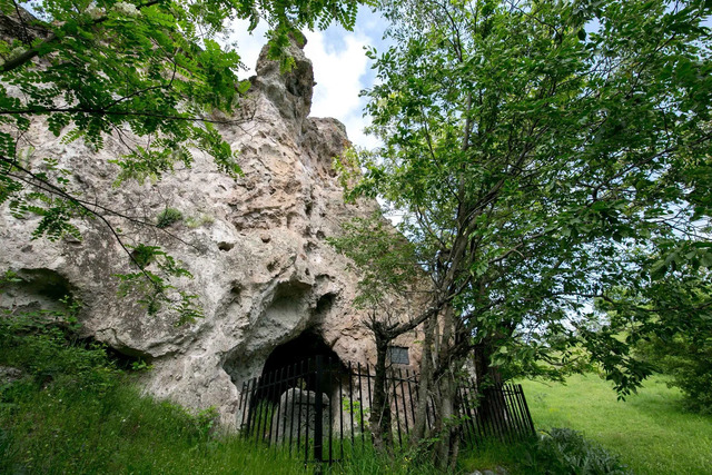 The entrance into the Old Cave Church in Old Khndzoresk