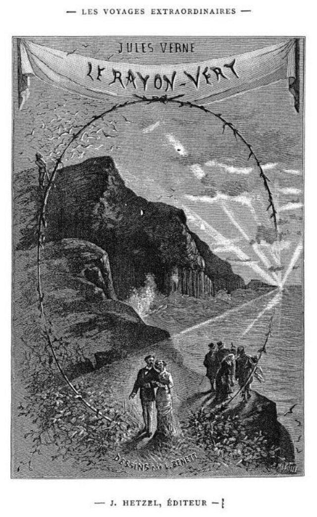 The frontispiece of Jules Verne’s “Le Rayon Vert,” inspired by the mystique of Fingal’s Cave