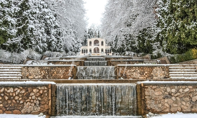 While the desert cold can be harsh, the garden retains its charm