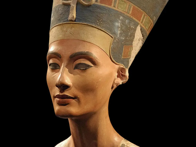 The iconic Bust of Nefertiti proudly resides in Berlin’s Neues Museum, captivating visitors with its timeless elegance.