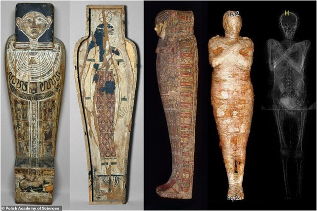 The mummy and her casing, part of the Warsaw museum since the 18th century, reveal ancient mysteries.