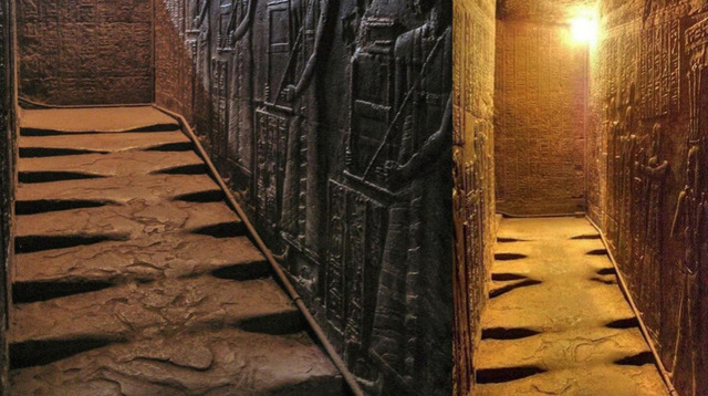 The mysterious melted stairs within the Temple of Hathor leave archaeologists puzzled.