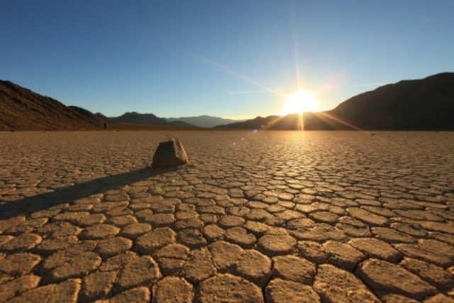 The mysterious rocks of Racetrack Playa: silent wanderers of Death Valley.