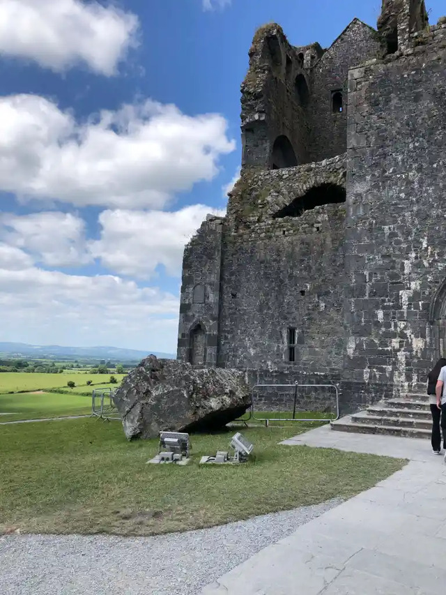 This narrow, winding staircase within the castle walls leads visitors into the heart of the historical structure, offering a glimpse into its medieval functionality.