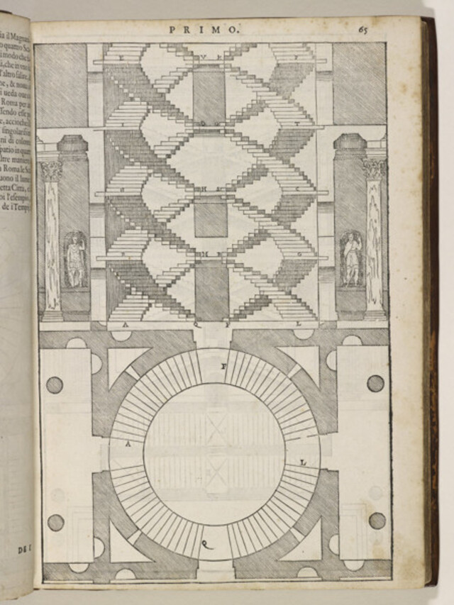 Though da Vinci passed away in 1519, his architectural sketches and notebooks, such as the Codex Atlanticus, include designs strikingly similar to the staircase