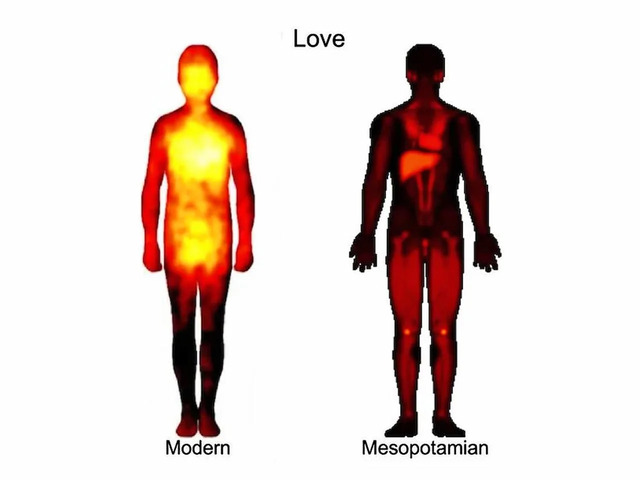 While modern people associate love with the heart, the Mesopotamians intriguingly tied it to the liver and even the knees.