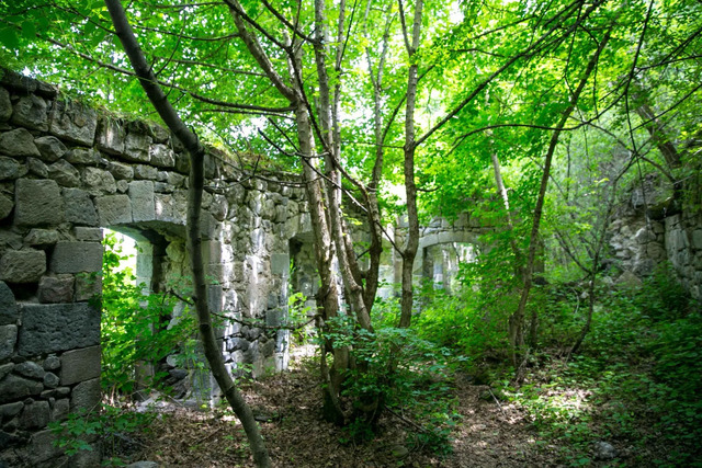 Within the historic walls of the old school in Old Khndzoresk