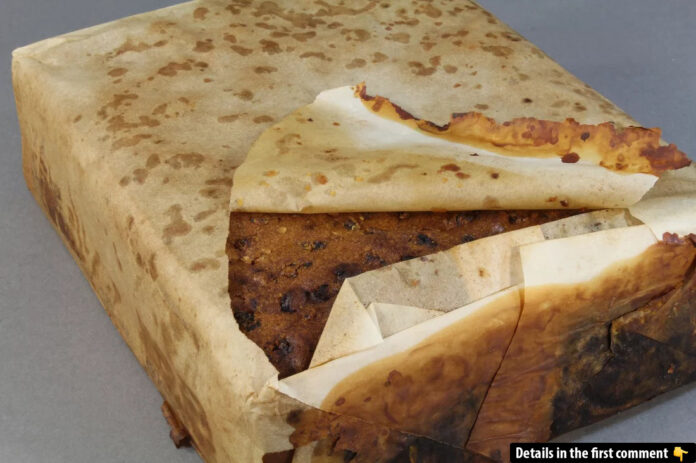 A 106-year-old fruitcake, remarkably 