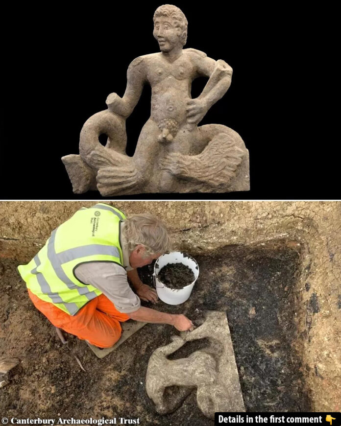 Unearthing Roman Marvels: The Triton Statue Discovery in Kent