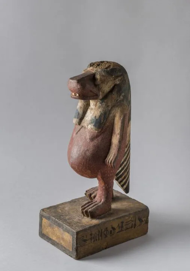 A dedicated statuette of the goddess Taweret, commissioned by Parahotep.