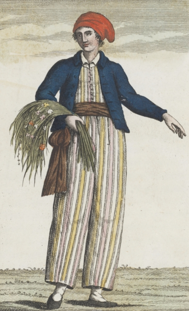 An 1816–1817 depiction of the botanist Jeanne Baret, taken from Navigazioni di Cook pel grande oceano e intorno al globo. (State Library of New South Wales)