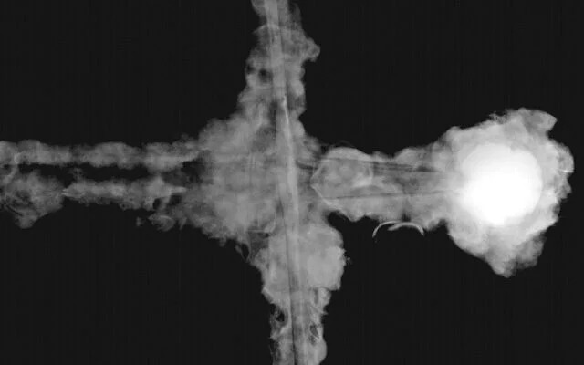 An X-ray reveals intricate details of the Crusader sword's hilt. (Credit: Isaac Hershko/Soreq Nuclear Research Center)