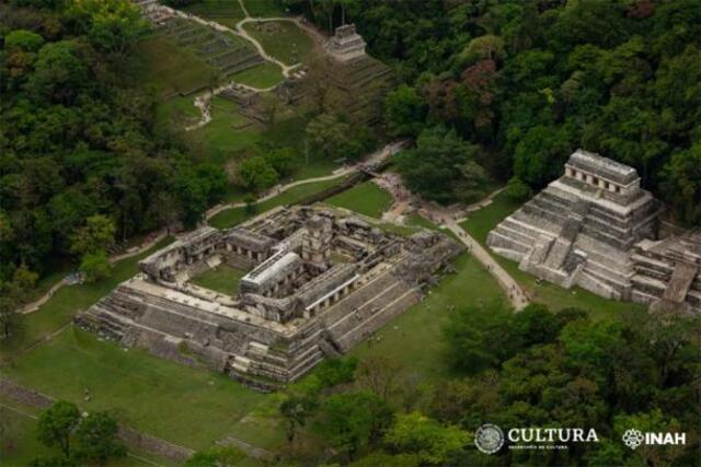 An aerial view of the iconic Chichén Itzá, one of Mexico's most celebrated archaeological sites and a UNESCO World Heritage Site. Credit: INAH