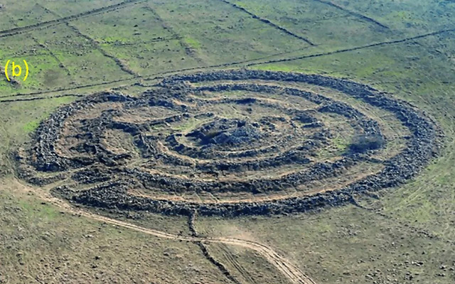 An awe-inspiring aerial view of the Rujm el-Hiri site, showcasing its intricate structure and historical significance. (Credit: O. Khabarova et al., Remote Sensing, 2024)