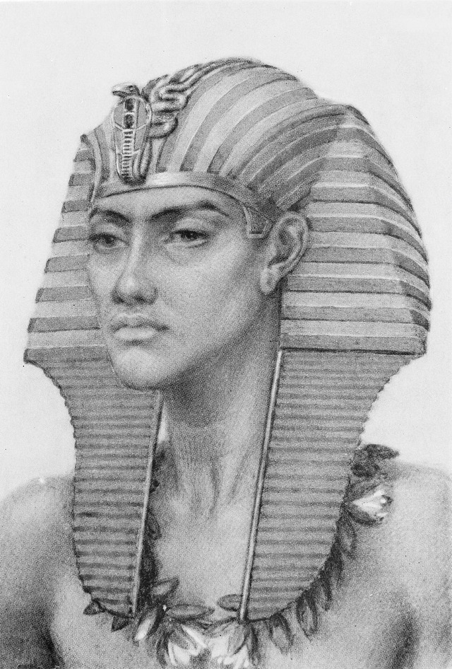 Artistic Tribute: A 1932 painting of Akhenaten by Winifred Brunton, capturing the enigmatic Pharaoh’s legacy. (Image source: Wellcome Collection)