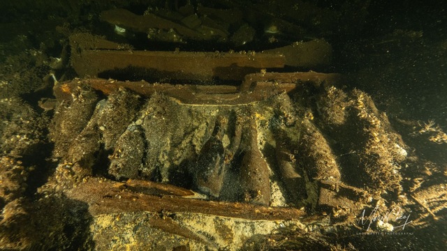 Divers reported that the shipwreck was astonishingly well-preserved, offering a unique glimpse into its storied past. (Tomasz Stachura/Baltictech)