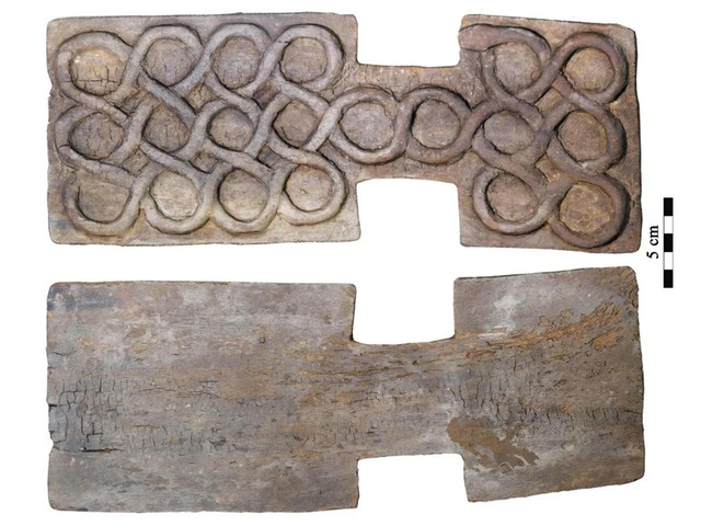 Front and back views of the Shahr-i Sokhta board game. The intricate design highlights the advanced craftsmanship of the Helmand culture. (Credit: Jelveh, S. Moradi, H., The British Institute of Persian Studies)