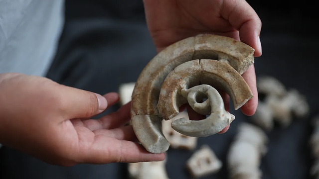 Independent experts have speculated that the menorah discovered at Phanagoria may date to a period much later than the first century B.C. (Image credit: Volnoe Delo Foundation)