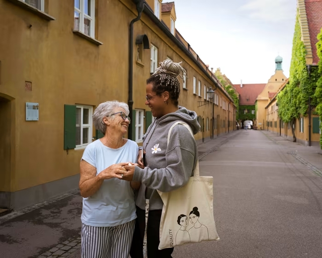 Noel Guobadia, a decade-long resident of the Fuggerei, has become a proud ambassador for this unique institution. © Jens Schwarz