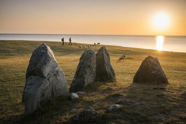 Situated in the hills above Kåseberga, just east of Ystad, Ale’s Stones is one of Sweden's most fascinating and enigmatic landmarks.