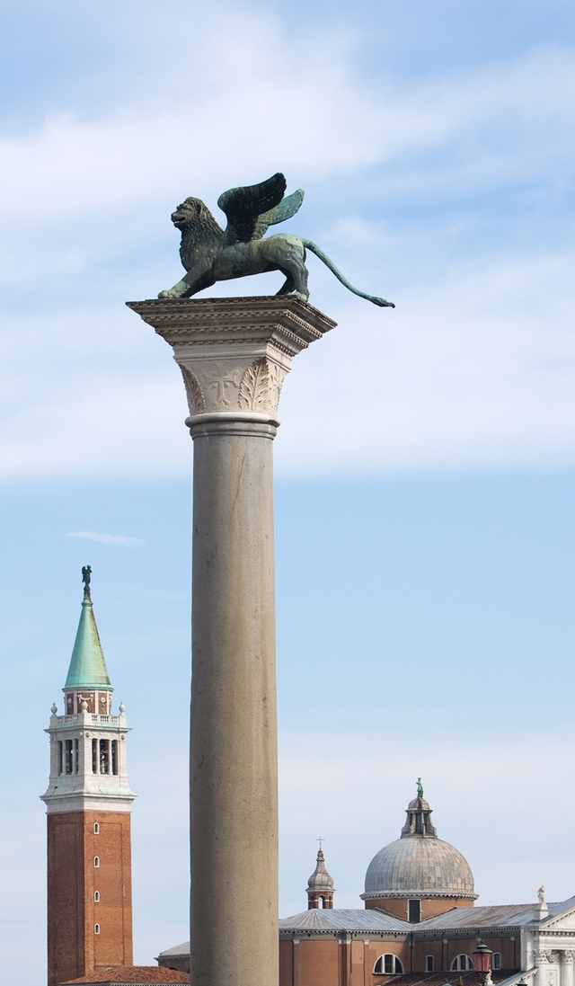 St. Mark’s Lion on the Column: Towering over St. Mark's Square in Venice, this iconic sculpture embodies the city’s enduring spirit. (Photo: VCG)