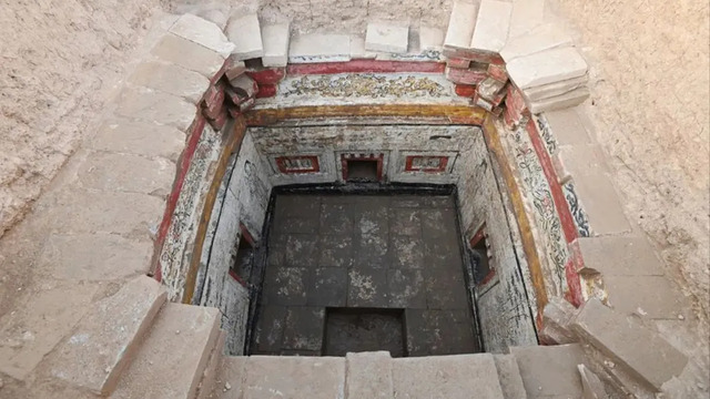 Three ancient tombs from the Jurchen Jin dynasty, which ruled significant parts of China during the 12th and 13th centuries A.D., have been unearthed. (Image credit: Shanxi Institute of Cultural Relics and Archaeology)