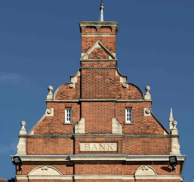 The Barclays Bank building’s “exuberant Flemish Renaissance” architecture remains a striking example of its era. © Historic England Archive DP434083.