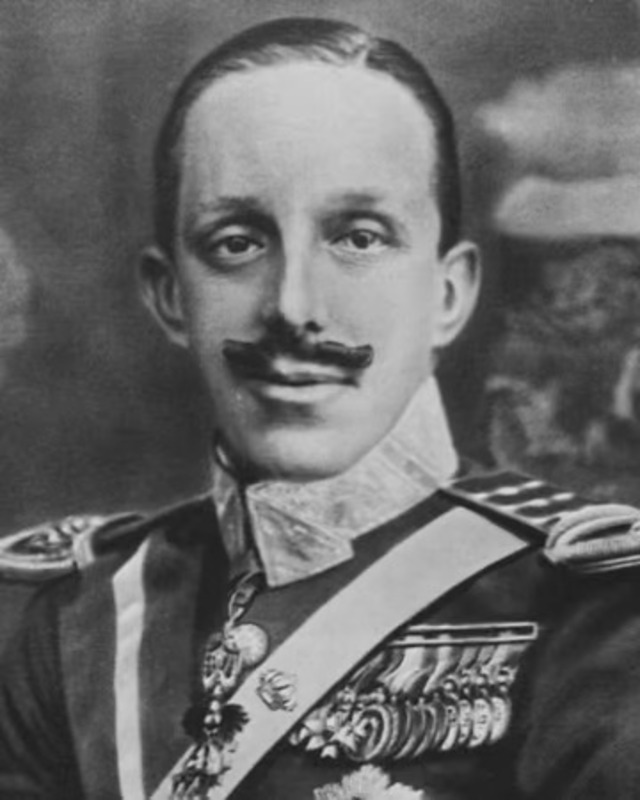 Alfonso XIII, the youthful and ambitious King of Spain, whose reign witnessed dramatic twists of fate.