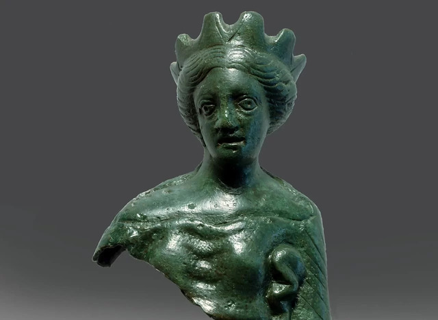 The Roman bronze statuette found in Braga is a striking artifact that adds depth to our understanding of Roman-era art and culture. (Credit: Museu de Arqueologia D. Diogo de Sousa)