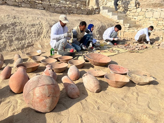 With precision and care, archaeologists recover and restore ancient artefacts unearthed near the iconic Queen Hatshepsut Valley Temple in Luxor. (REUTERS/Sayed Sheashaa)